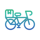 bicicleta de reparto icon