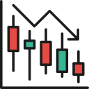 gráfico de velas icon