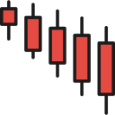 gráfico de velas icon