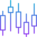 gráfico de velas icon