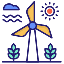 energía eólica icon