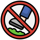 no tresspasing icon