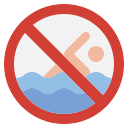 no nadar icon