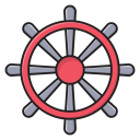 rueda de la nave icon