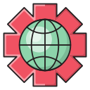 cuadrícula mundial icon