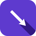 flecha diagonal icon