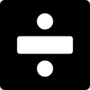 símbolo de división 