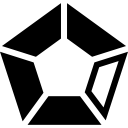 gráfico pentagonal icon