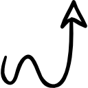 Flecha curva - Iconos gratis de flechas