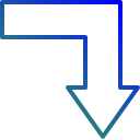strzałka w dół ikona