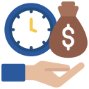 el tiempo es dinero icon