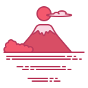 montaña fuji icon