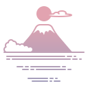 montaña fuji icon