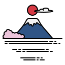 montaña fuji icon