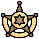 insignia del sheriff icon