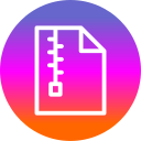 documento zip icon