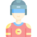 un joueur de hockey icon