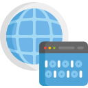 código binario icon