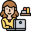 mujer de negocios icon