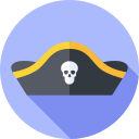 sombrero pirata icon