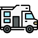 Camper van icon