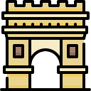 arco del triunfo icon