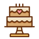 pastel de bodas icon