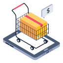 las compras en línea icon