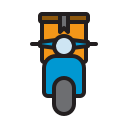 bicicleta de reparto icon