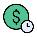 el tiempo es dinero icon