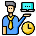 tiempo de trabajo icon