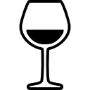 bicchiere con vino icona