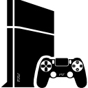 consola de videojuegos con gamepad icon