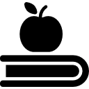 livre et pomme icon