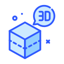 cubo 3d icon