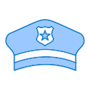 sombrero de policia icon