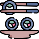 rollo de sushi icon