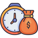 el tiempo es dinero icon