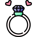 anillo de diamantes icon