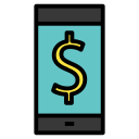 dinero digital icon