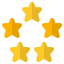 cinco estrellas icon