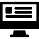 Computer monitor icon