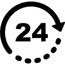 24 часовое обслуживание иконка