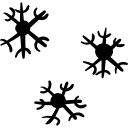 fiocchi di neve che cadono icona