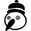sneeuwpop hoofd icoon