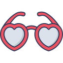 gafas de corazón icon