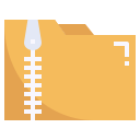 carpeta zip icon