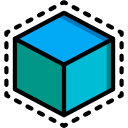 cubo de impresión 3d icon