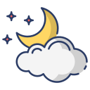 noche nublada icon