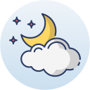 noche nublada icon